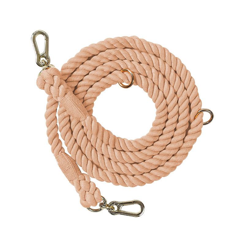 Dog Leash Handmade Braided Rope, 250cm Strong Cotton Rope Dog Leashes Heavy Duty Leash for Small Medium Large Dog Walks Training