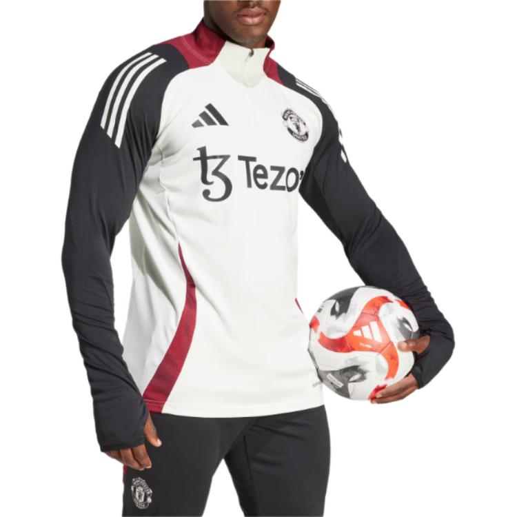 adidas Aeroready Manchester United Serie Calcio Comodo Casual Allenamento Pullover Manica Lunga Raglan Maglia da Calcio Retro Uomo top JE3737