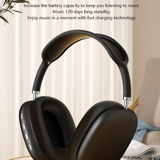 P9 Pro Max Huvudmonterade Bluetooth-hörlurar Brusreducerande Trådlösa Stereo Ljud Hörlurar Sport Spel Bluetooth-hörlurar