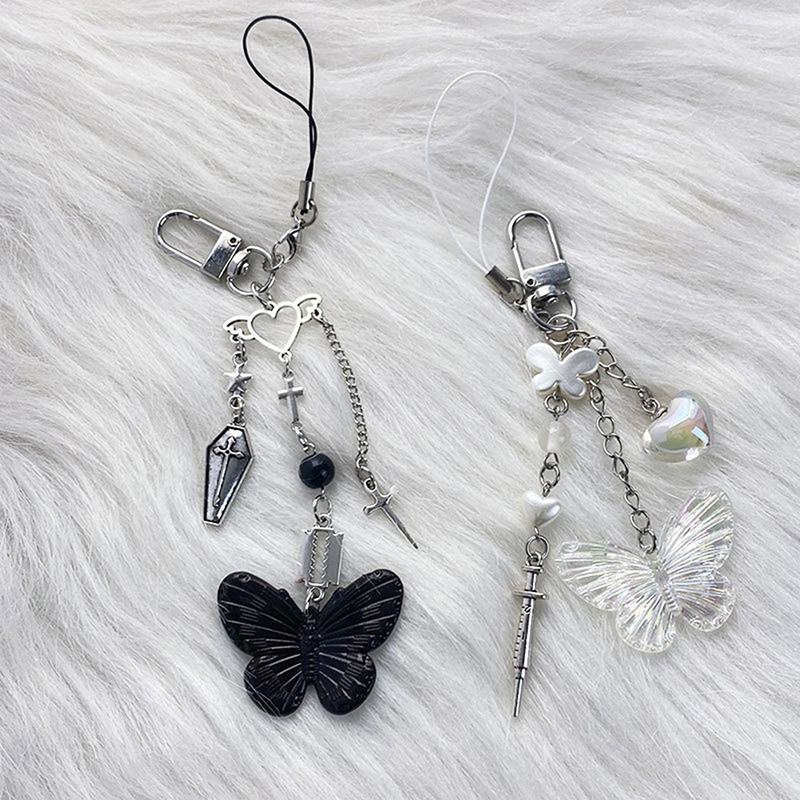 Pink Y2K Phone Charms Pendant Kawaii Key Chain For Bag Cute Accessories Keychain