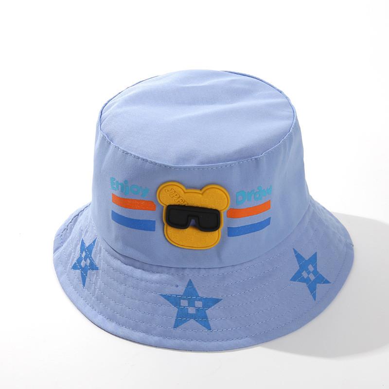 

Childrens Cartoon Sun Hat With Wide Brim For Summer Sun Protection королівський синій колір