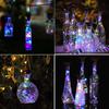1Pcs Solar Energy Cork Shaped LED Light  Light Wine Bottle Lamp Decor