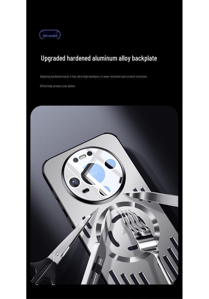 Huawei Pura90p/Mate80 Metal Frosted Magnetic Suction Nova15 Heat Dissipation Case