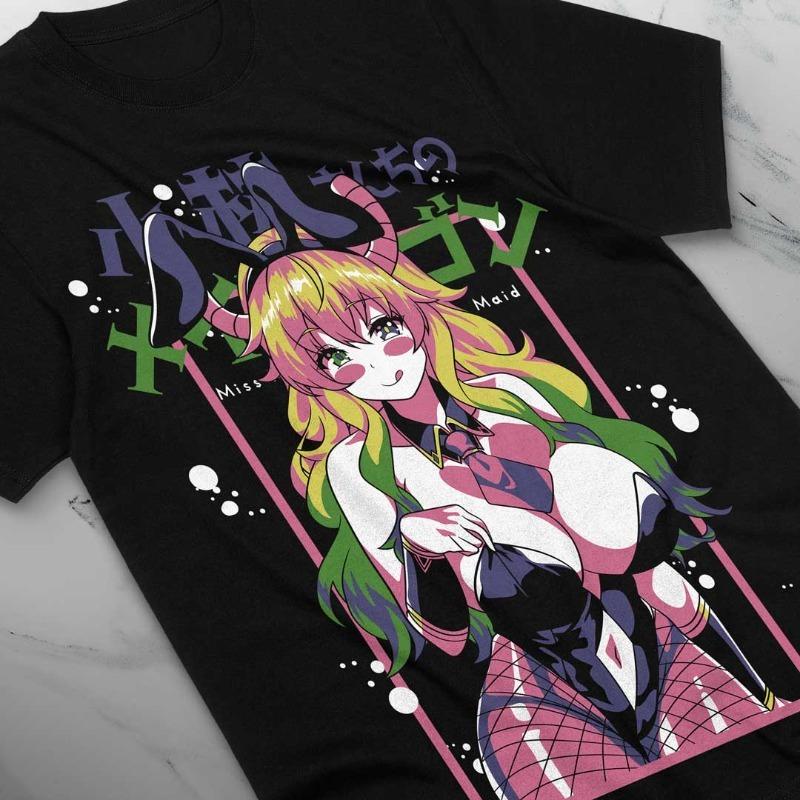 2025 Summer Dragon Maid Tohru T-shirt Kobayashi-san Chi No Maid Dragon Girl Waifu T-Shirt Y2Y for Both Men Women Camisetas Surf