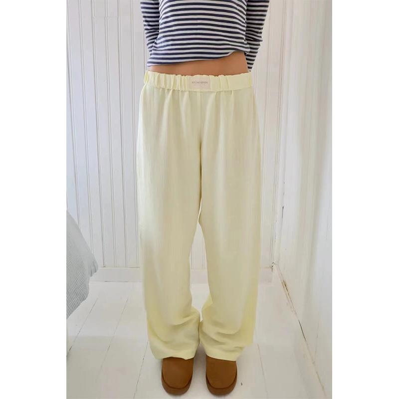 Women's Striped Wide-leg Pants Casual Street INS Fashion Loose High-waisted Pants