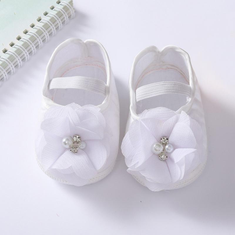 Dětské princeznovské boty Korálky Květinová dekorace Boty pro batolata