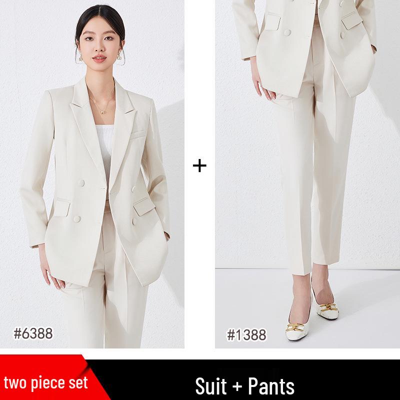 Women's High-End Loose Suit Jacket | New 2025 Spring/Autumn Professional Workwear Set for Interviews & Formal Occasions