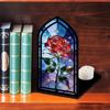 Acrylic Book Nook Gothic Arch Design Light-transmitting Table Setting Candle Holder  Home Decor