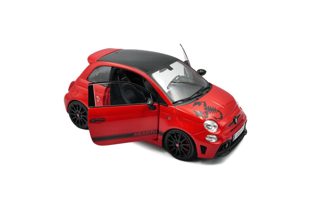 SOLIDO 1/18 Scale Fiat F595 Abarth 2022 (Red) Finished Product S1811305