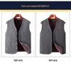 Fleece-Lined Button-Up Cardigan for Older Men - Autumn/Winter Style