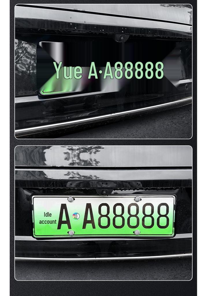 Fits 26 Lantu Taishan Models: Full Coverage License Plate Holder & Protective Frame