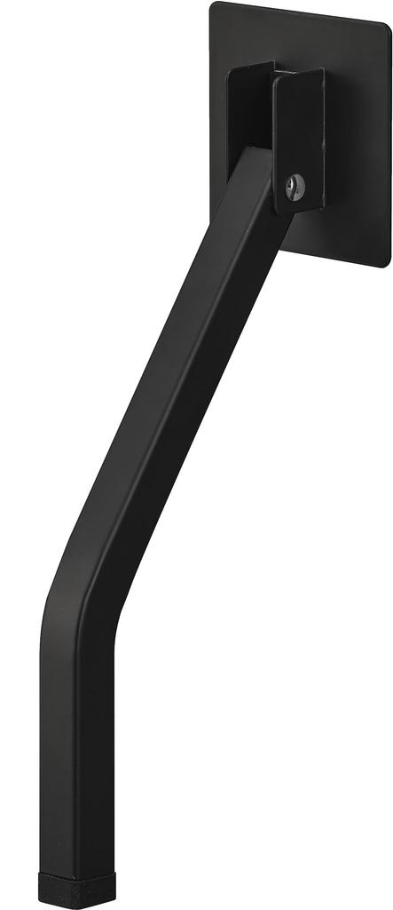 Yamazaki Jitsugyo Tape Folding Door Stopper Long Black W7 X D8 X H25cm Smart Tape Easy Installation Entrance Door Can Be Operated with One Foot 3727