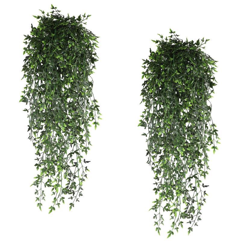 Artificial Hanging Vine Wall Plant Fern Style Realistic Moss,Fern & Tropical Foliage For Ceilings, Ducts, Balconies & Home Decor