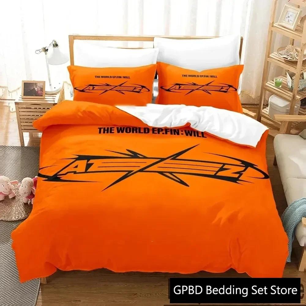 Luxury New 3D Print The World Ep.Fin Will Ateez Bedding Set Duvet Cover Bed Set Quilt Cover Pillowcase Queen Boys Adult Bedding