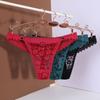 Low Waist Lace Seamless Panties Floral Mesh Lace Briefs Colorful Flower Underwear for Women  Daily