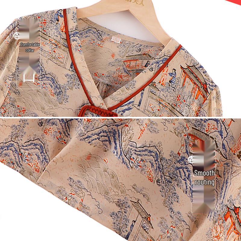 Women's Stylish Summer Blouse Set for Elderly