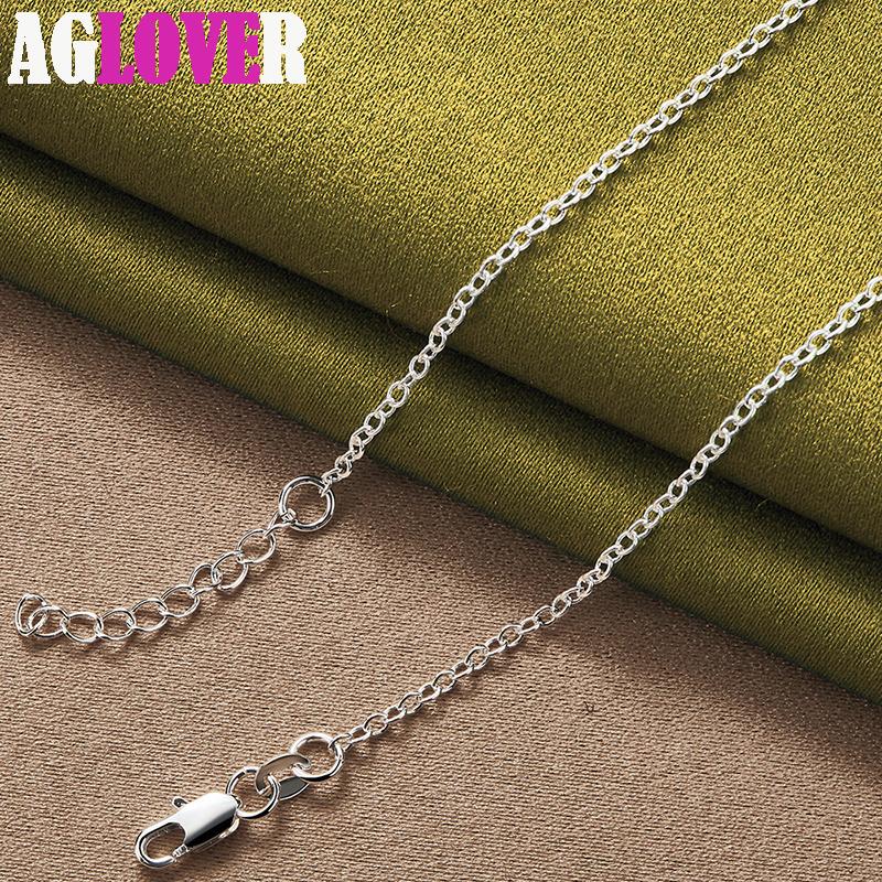 925 Sterling Silver 18 Inch Stethoscope Heart Pendant Necklace Jewelry
