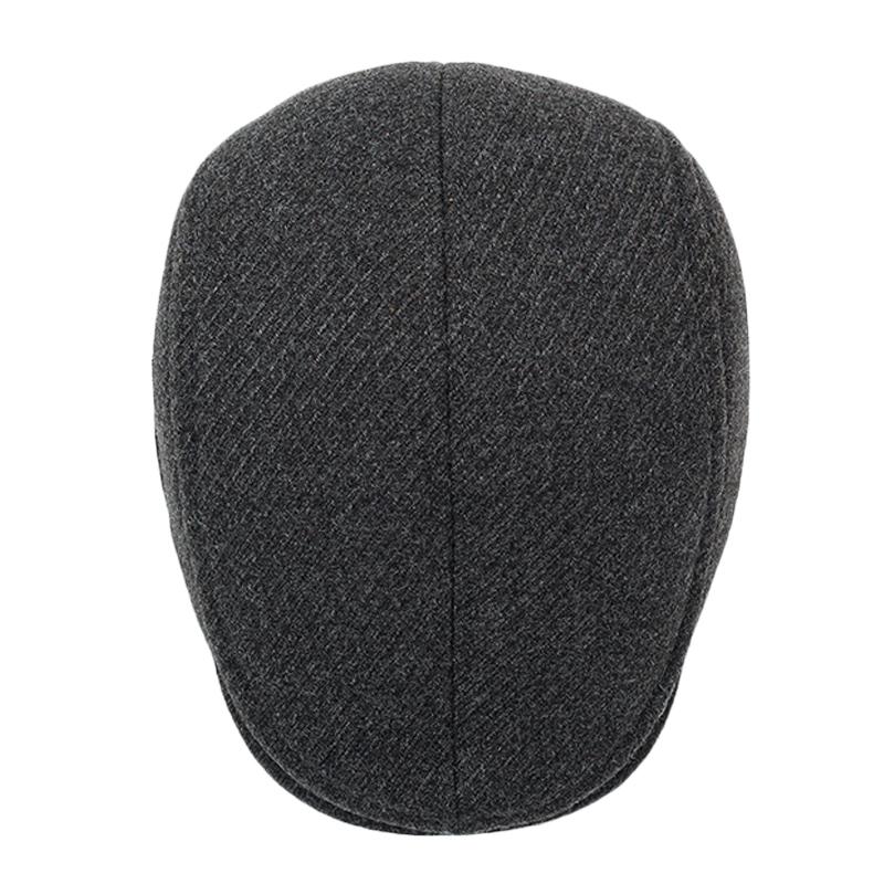 Middle-Aged and Elderly Winter Hat Men's Outdoor Coldproof Velvet Thick Advanced Cap Father's Ear Protection Duck Tongue Cotton Cap