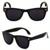 1/2/4 Stück Faltbare quadratische Sonnenbrille Vintage Tragbar Leicht Faltbar Sport Fahren Herren Damen Outdoor-Brille nicht polarisiert