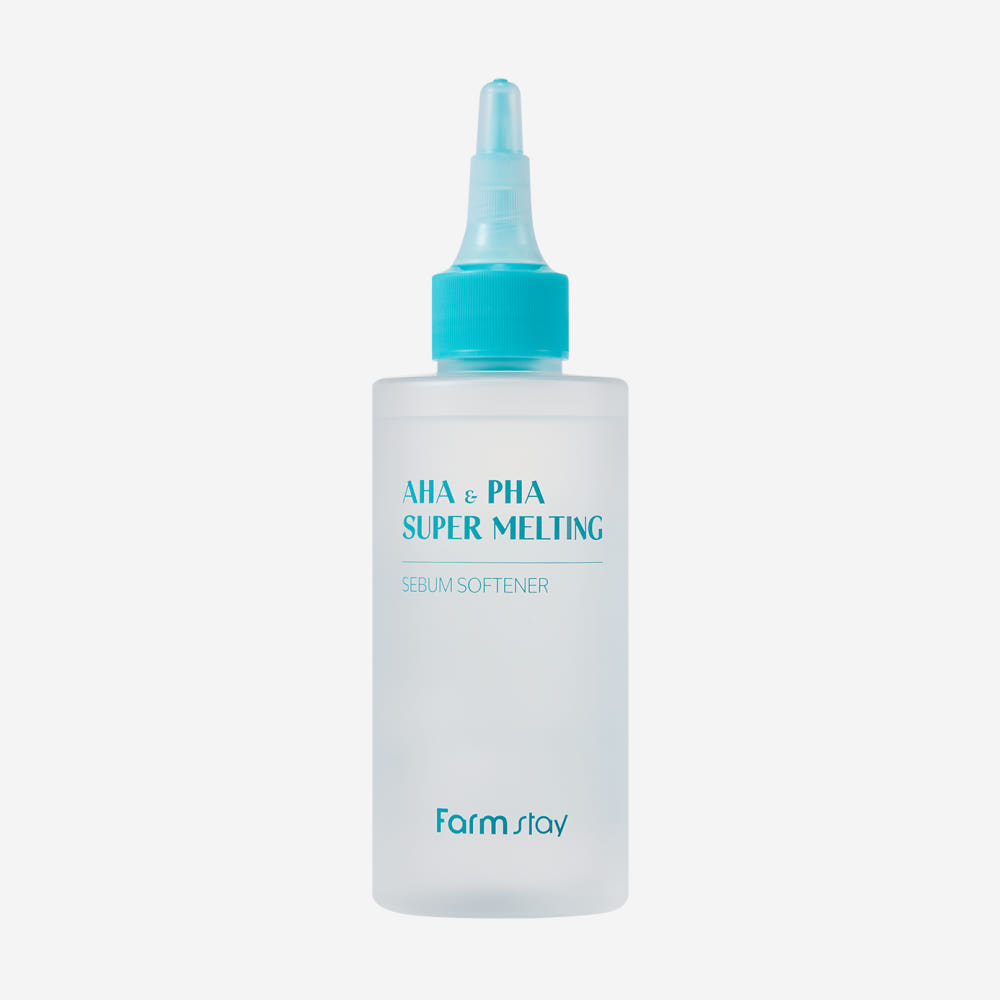 Farmstay AHA & PHA Super Melting Sebum Softener Special Set 150ml + 40 Cotton Pads Pore Blackhead Sebum Care