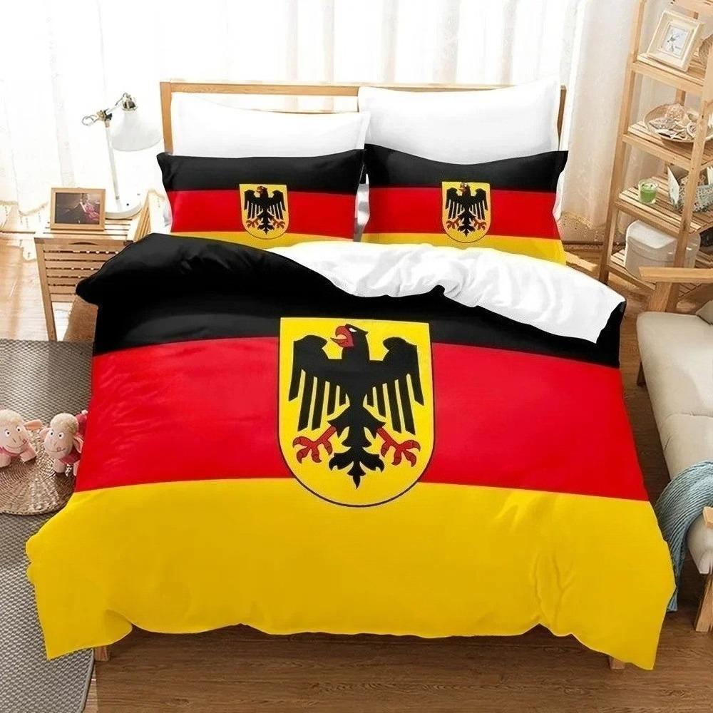 Stampa 3D Bandiera tedesca Set Biancheria da Letto Singolo Piazza e Mezza Matrimoniale Queen King Size Set Letto Adulto Bambino Camera da Letto Set Copripiumino