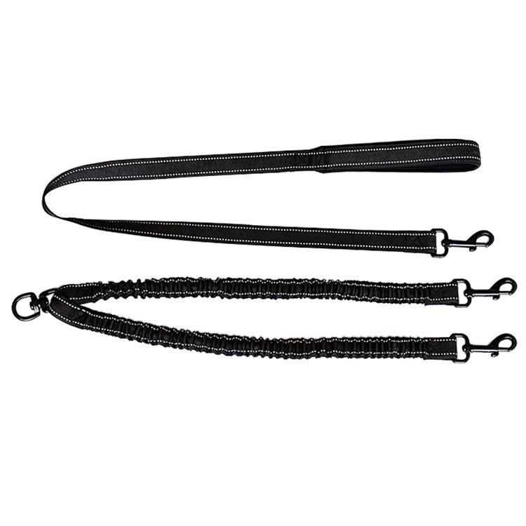 Drag Two One Dog Ropes Elastic Buffering Dog Chains Double Reflective Traction