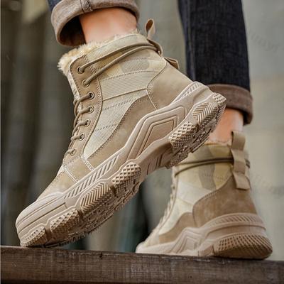 Herren Knöchelboots 2026 Mode Winter Kälteschutz Warm Plüsch Schneestiefel Leichte Baumwollstiefel Herren Designer Botas Para Hombre