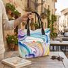 Colorful Marbled Pattern Large Tote Bag Fashion Casual Daily Shoulder Bag