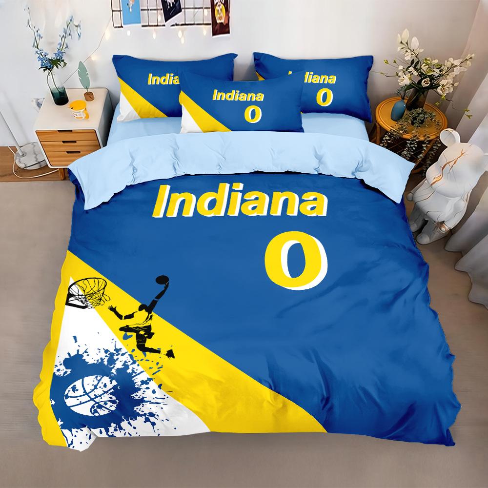 Basketball Star Bedding Set Cute Cartoon Version Of Basketball Star K-Kobe Duvet Cover Pillowcase Twin Queen Size