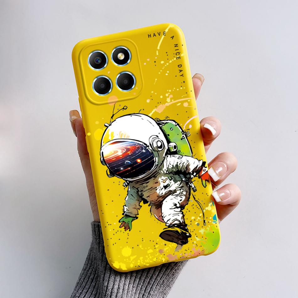 For Honor X6 5G Case VNE-LX1 VNE-LX2 VNE-LX3 Phone Cover Popular Astronaut Soft Funda For Honor X8 TFY-LX1 HonorX8 Bumper Coque