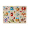 Puzzle in Legno per Bambini Giocattoli Montessori 1 2 3 Anni Giocattoli per Bambini Piccoli Tavola con Maniglia Alfabeto Numero Cognizione Apprendimento Giocattoli Educativi