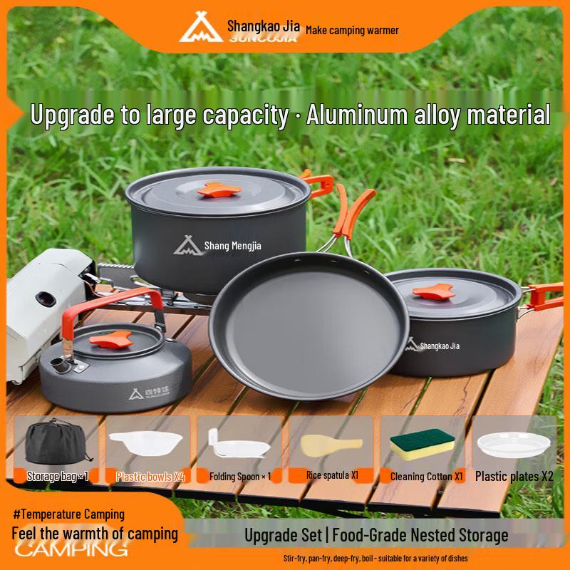 Suncojia Large Camping Cookware Set