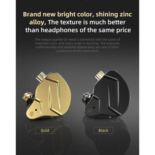 KZ ZSN Pro X IEM In-Ear Buzz Monitors, HiFi KZ Wired Earphones with Hybrid Dual Drivers, 1ba and 1dd, High-End In-Ear Earphones for Studio, Instrument