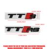 3D ABS TTS TTRS Emblem Car Body Rear Trunk Sticker Decoration Accessorie For S TT RS Sline A3 A4 A5 A6 B9 B8 8P 8V B6 C7 Q5