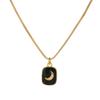 Valentine's Copper & Zircon Heart Pendant Necklace - Fashionable Women's Jewelry with Enamel Design and High-End Sweater Chain Style.