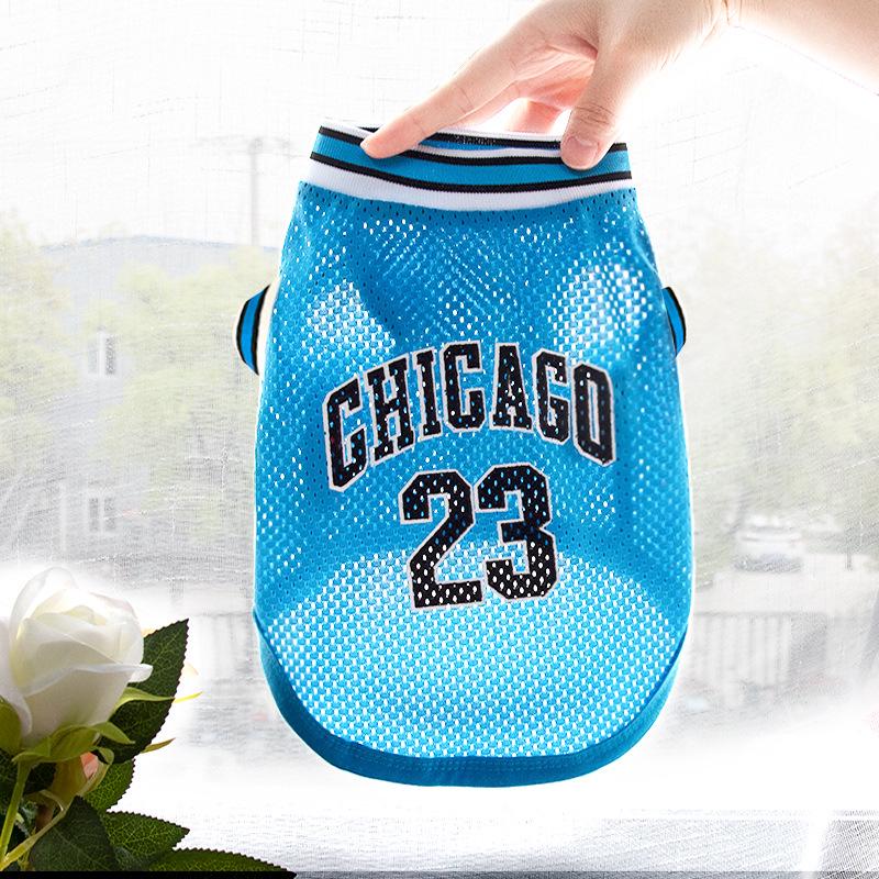 

Pet Basketball Vest: Mesh Summer Clothing for Small, Medium, Large Dogs, Teddy, and Golden Retrievers 3XL