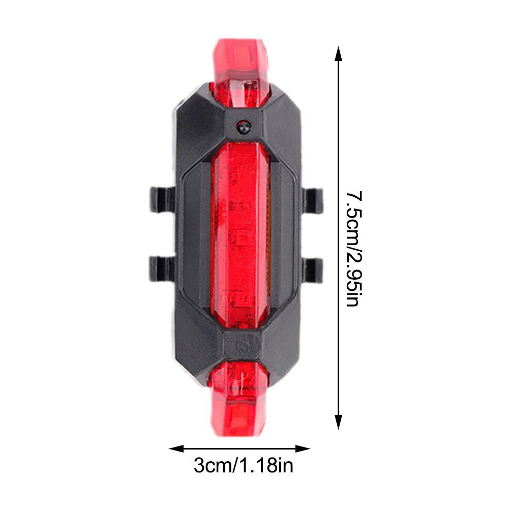 New Bicycle Usb Rechargeable Tail Light Mountain Bike Warning Light 918 Single Speed Bike Rear Cycling Equipment