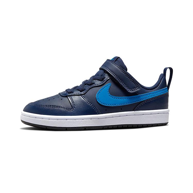 

new Nike Court Borough Low 2 Breathable Lightweight Low-Top Kids Skateboarding Shoes Blue Children Aged 3-7 Years Old 32