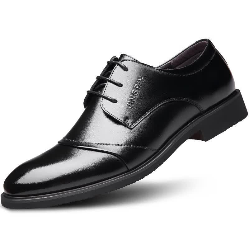 EGCHI Men s Lace-up Business Casual Leather Shoes 41