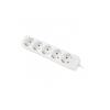 Lanberg Power Strip with 5 White Schuko Sockets 1-5m