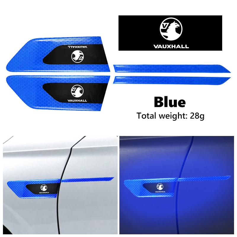 

Car Door Reflective Safety Strip Stickers Warning Safety Tape For Vauxhall Corsa VXR Crossland Combo Life Astra Mokka Grandland