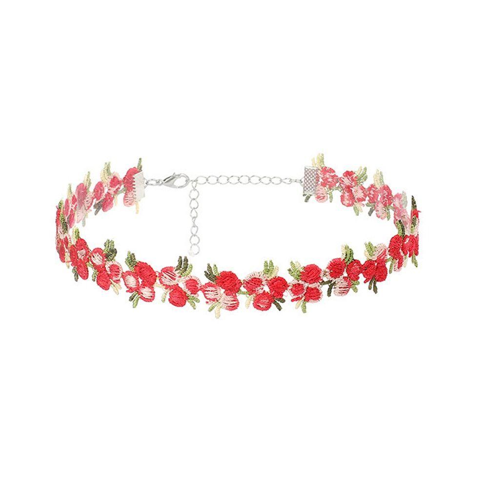 Lace Floral Necklace Polyester Beach Party Necklace New Jewelry Accessories