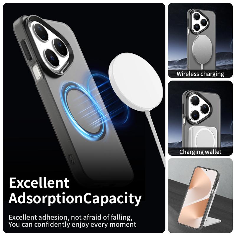 Transparente Hülle für Huawei Pura 80 Hülle Huawei Pura 80 Ultra Magnetische Adsorption Kabellose Ladeabdeckung für Huawei Pura 80 Hülle