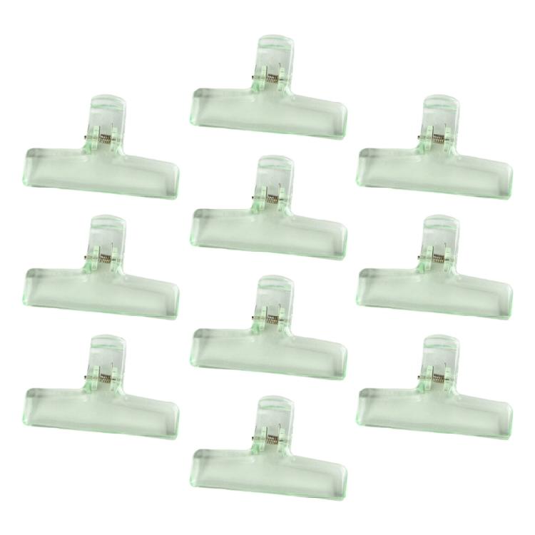 10Pcs Clear Acrylic Paper Clip Paper Clamp for Food Bag Photo Drawing Board Acrylic Paper Clip for Home Kitchen Office