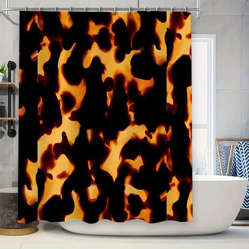 

Elegant Shower Curtain Modern Abstract Art Waterproof Fabric Bathroom Decor Set Vintage Coastal Farmhouse Home Textile W60H190(CM)-1 Pcs