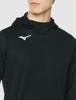 Mizuno Training Wear Soft Knit Slim XL Hoodie, Fit, 32MCA119, Black,