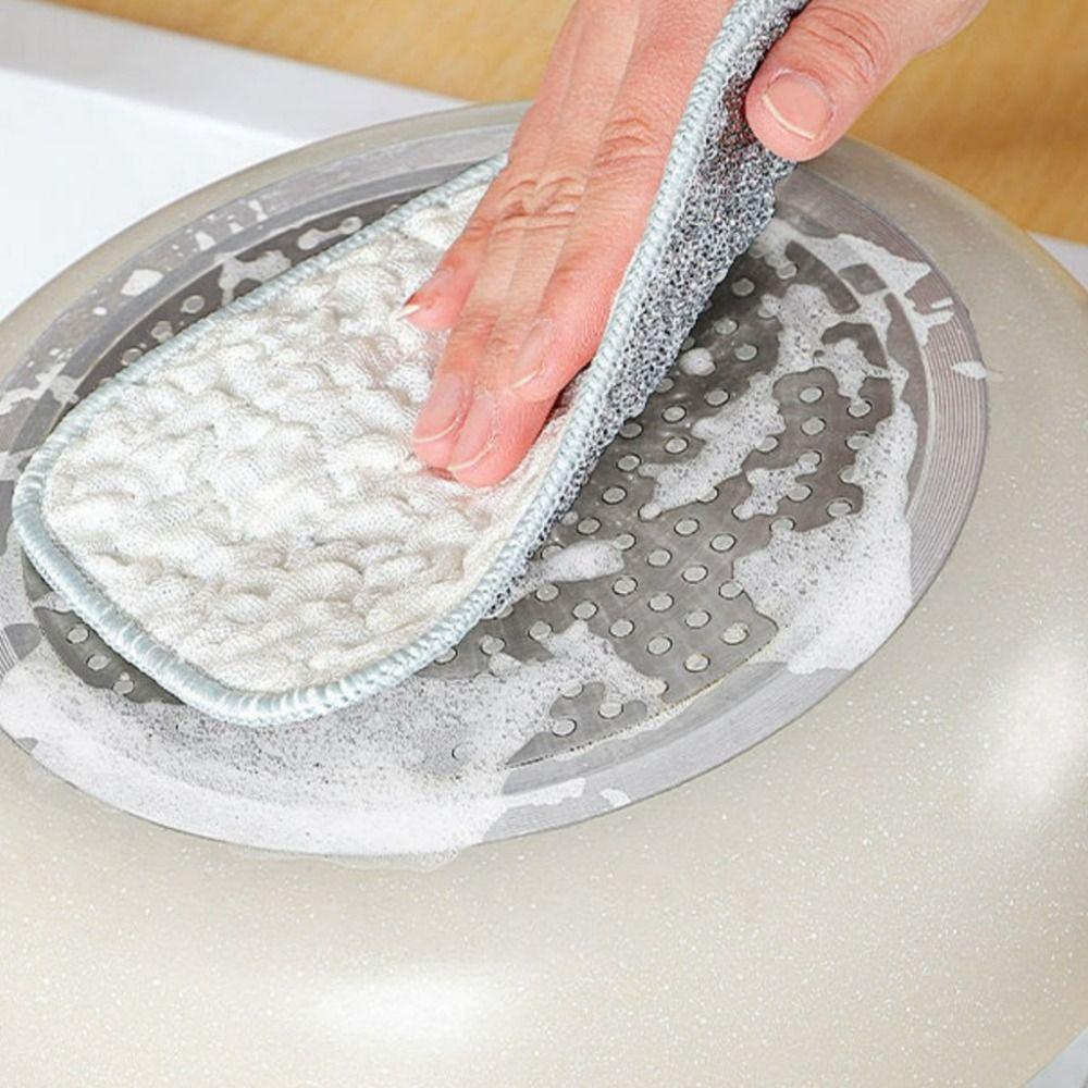 Non-Stick Oil Steel Wire Washing Cloth Scouring Pad  for Kitchen Cleaning Tool