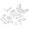 EXtremeRate Conjunto Completo de Botões para Xbox Series X S Transparente Substituição Punho Trilho Lateral Capa Frontal Traseira para Xbox Core Controlador Sem Fio Não em