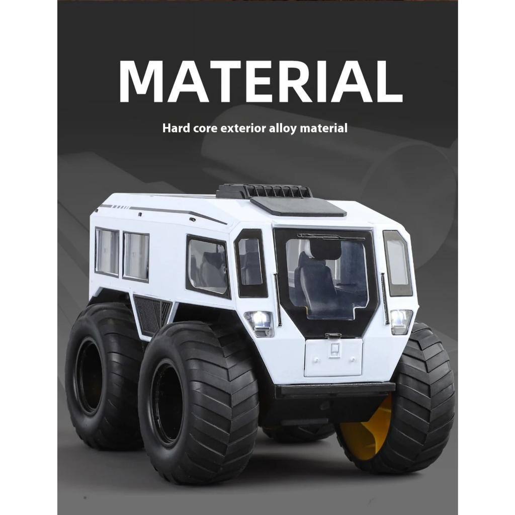 1/24 Metal Die-cast All-terrain Off-road Vehicle Model Simulation Sound and Light Children's Toy Car Ornaments Boys Gift Model