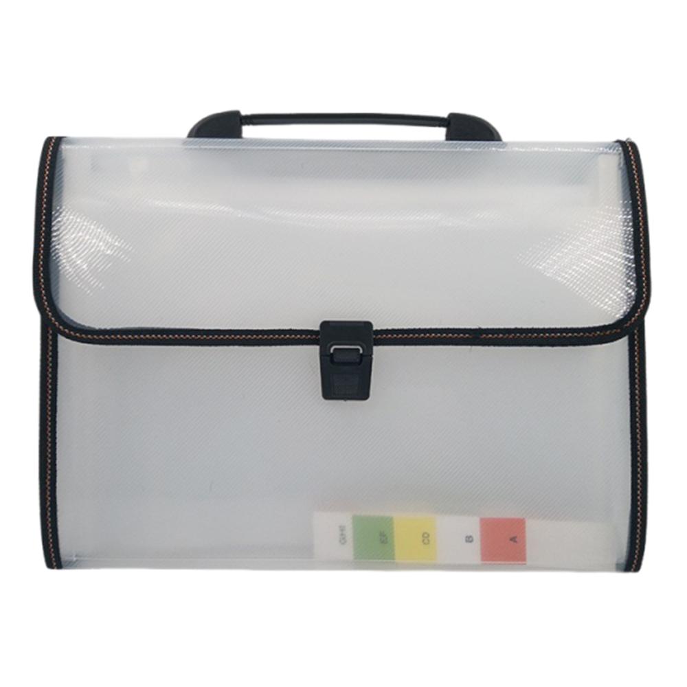 13 Pocket Handheld File Bag Dustproof Accordion File Folder  School Office Supplies